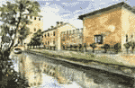 "Paderna: il castello" - 2000 acquarello su carta - cm 20x30 Collezione privata Carpaneto